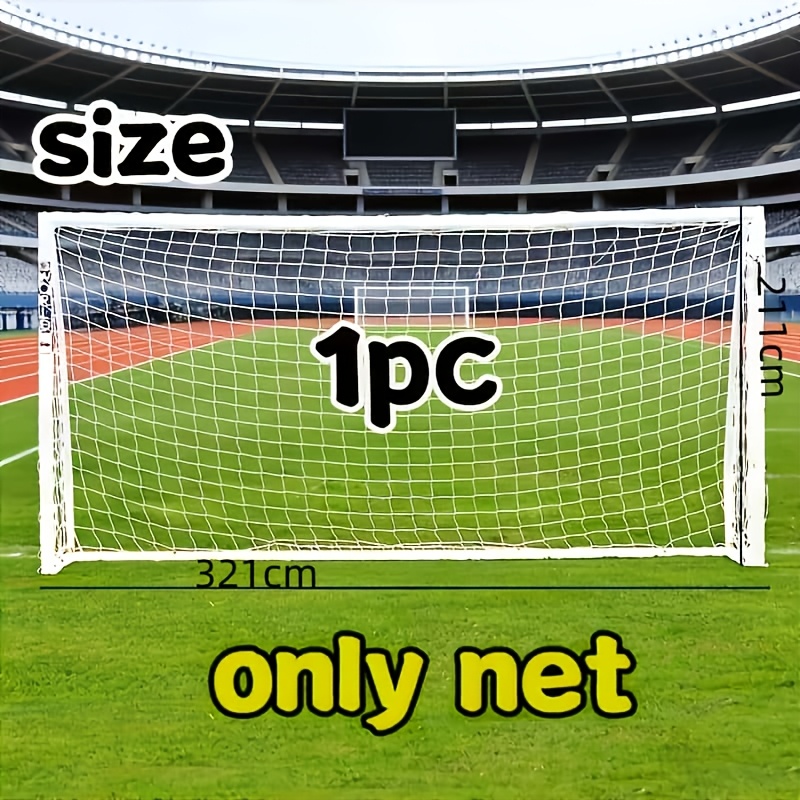 TEMU Filet de remplacement pour but de football à 5, convient pour cadre de 126,3 pouces de large, filet portable compatible pour entraînements et ,