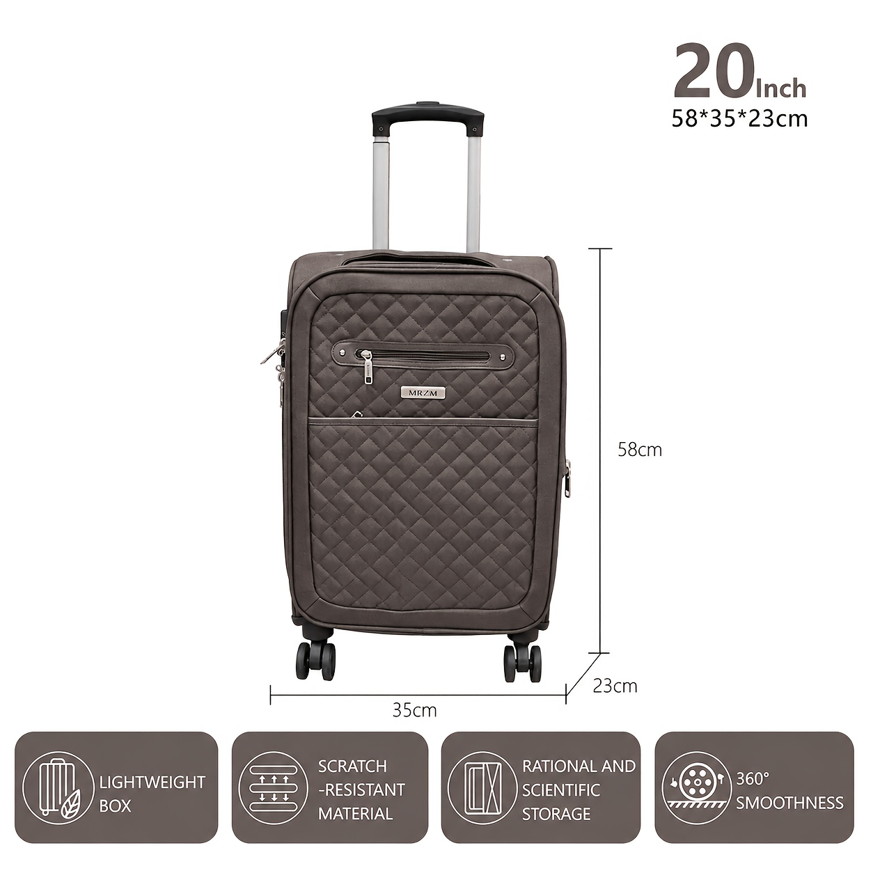 Expandable Fabric Suitcase, Rolling Suitcase, Carry On, Checked To Scratched Luggage! | Multifunctional Suitcase, Scratch-resistant, , With Spinner Wheels (for ) Perfect For Needs