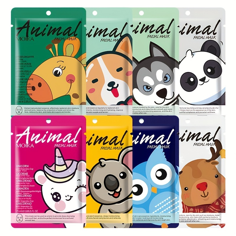 12Pcs/4Pcs Of Moisturizing Face Masks, Skincare, Korean Skincare, Mask Sheets, Essence Locking Water