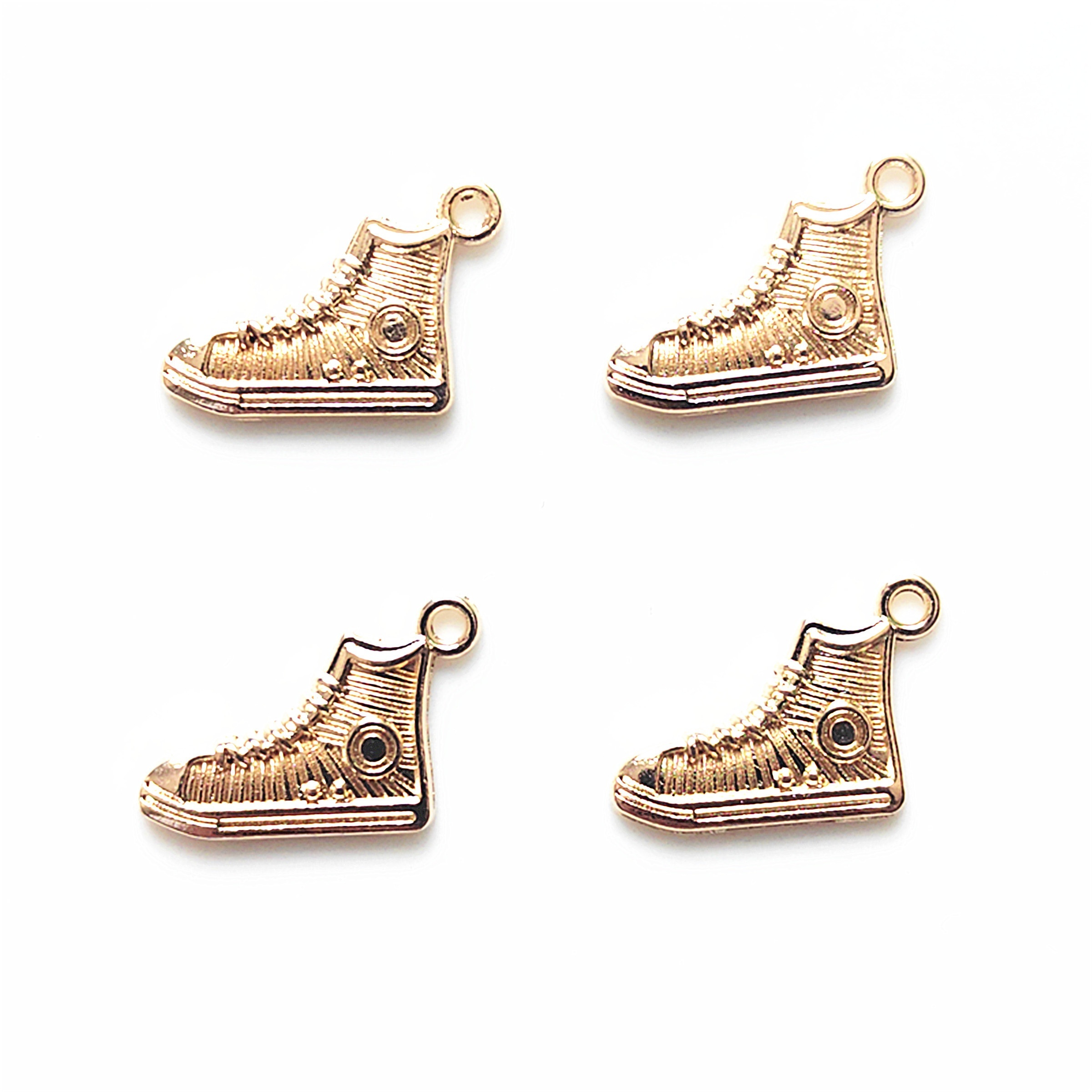 E-shop 20-teiliges Set aus Legierung Canvas Schuh Anhänger, Kreativer Haarschmuck Sportstil Halskette Ohrringe Armband Schlüsselanhänger Taschencharm