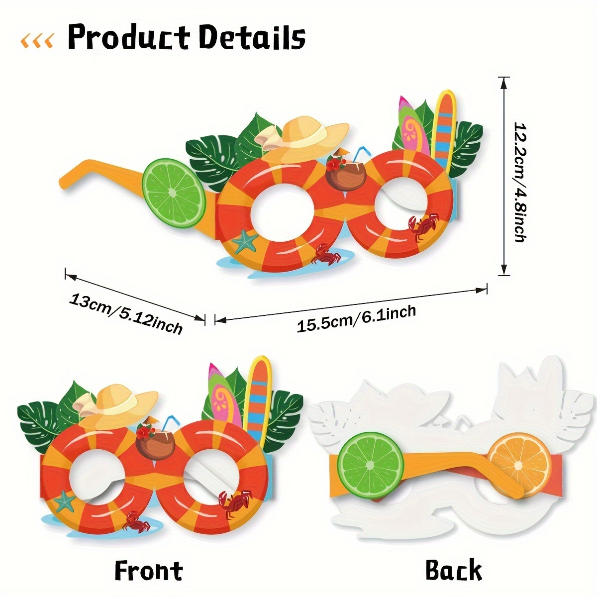 Novelty Hawaiian Sunglasses Party Supplies Funny Luau Party Temu