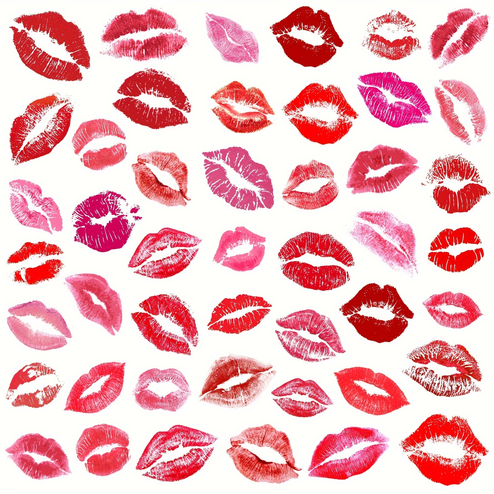 

2 Sheets (40 Styles) Lip Print Tattoo Stickers, Valentine's Day Party, Bachelorette Party, Pink Theme Party, Boys Girls Party Decorations (gift)
