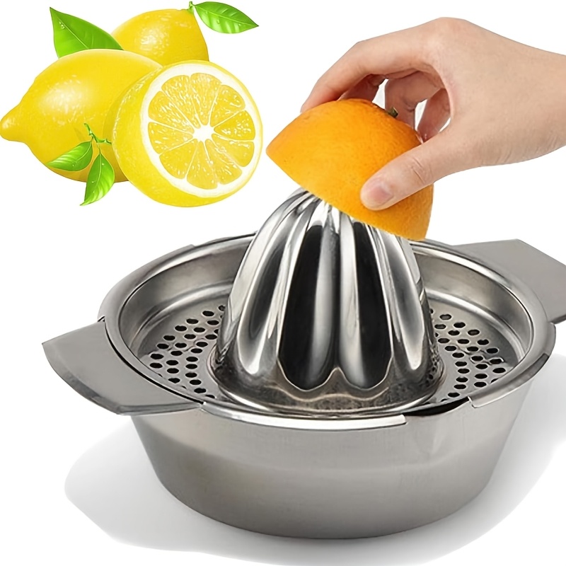 TEMU 1pc Stainless Steel Citrus Orange Juicer Fruit Hand Squeezer Kitchen Tool