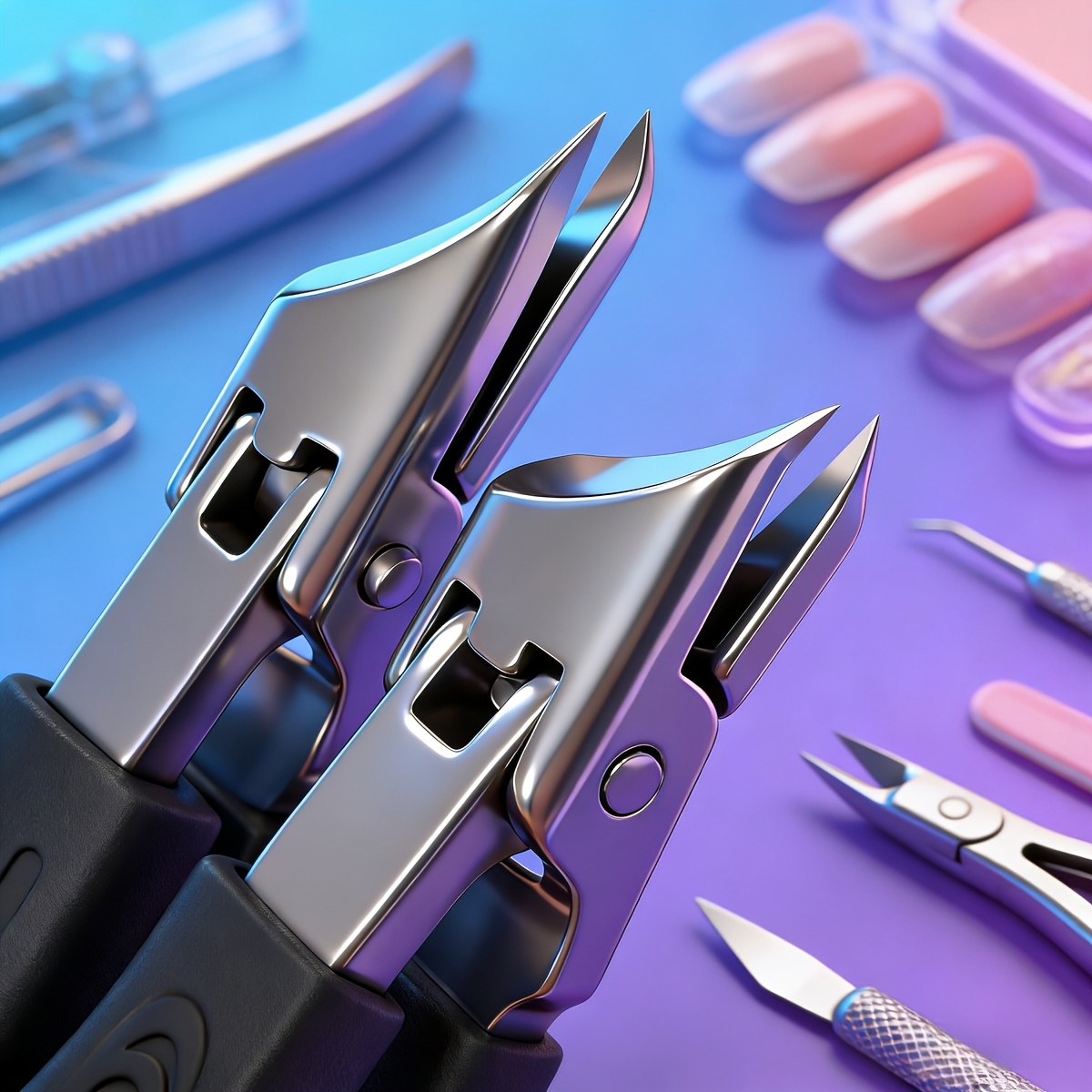 Premium Foot Care Tool Set with Large Opening Nail Clipper