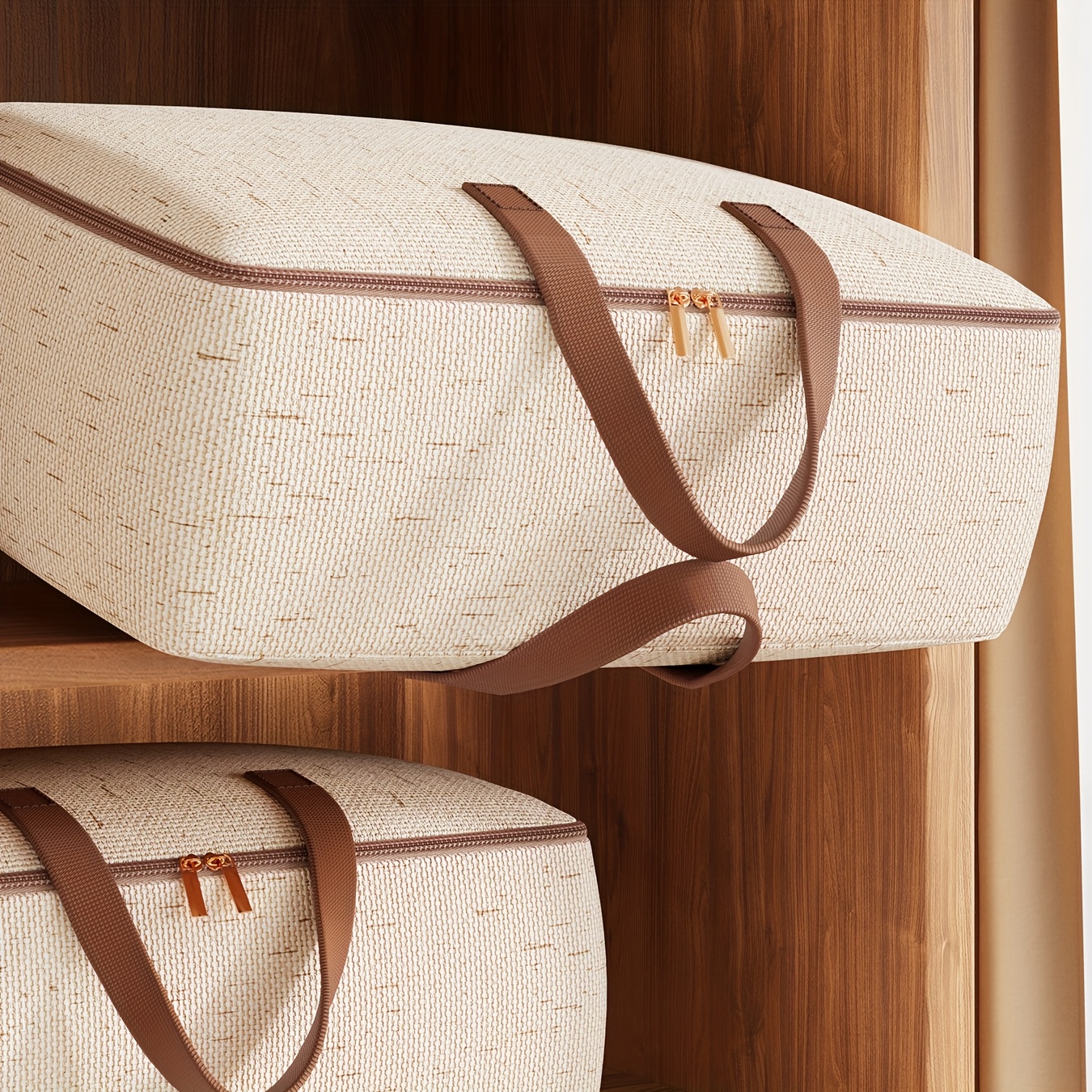 Duty Storage Moving Bags Quilt storage Blanket storage with Handles, Extra Large Moving Bags, Strong Handles & Zippers, Storage Totes for Space Saving, Fold Flat, Alternative to Box and Bin, Sewing Storage