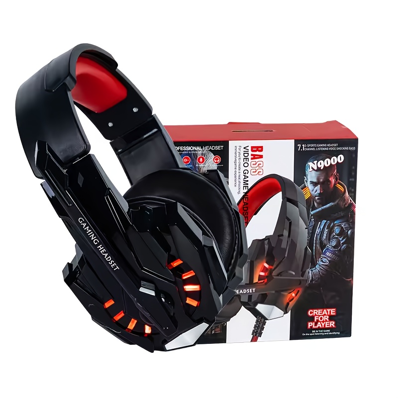 stereo gaming headset ps4 pc one microphone noise Temu