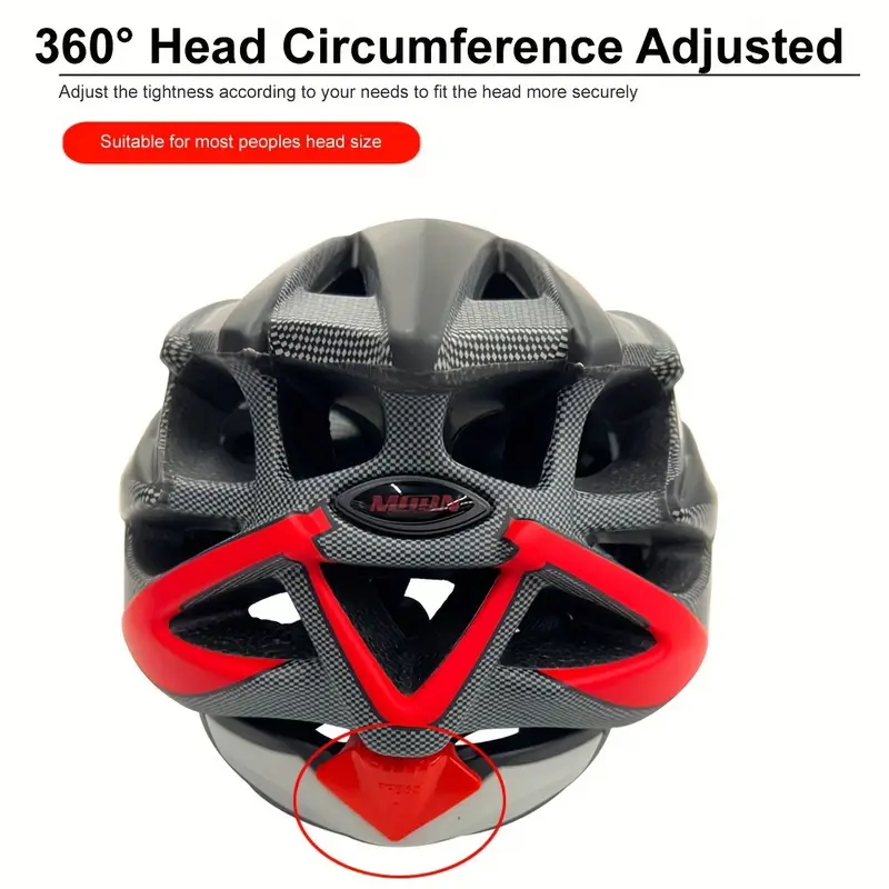 moon ultralight cycling helmet with removable visor black red adjustable multi use for road mountain biking unisex adult uncharged unisex cycling gear modern helmet design adjustable strap helmet details 10