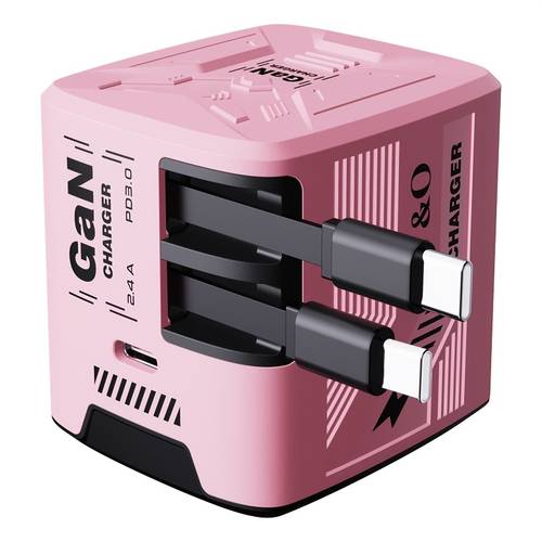 3 in 1 120w protable gan fast charger with retractable cable foldable plug with 47inch 120cm portable retractable charging plug with type c port travel adapter for iphone 17 16 max 15 14 13 12 11 for galaxy christmas gift
