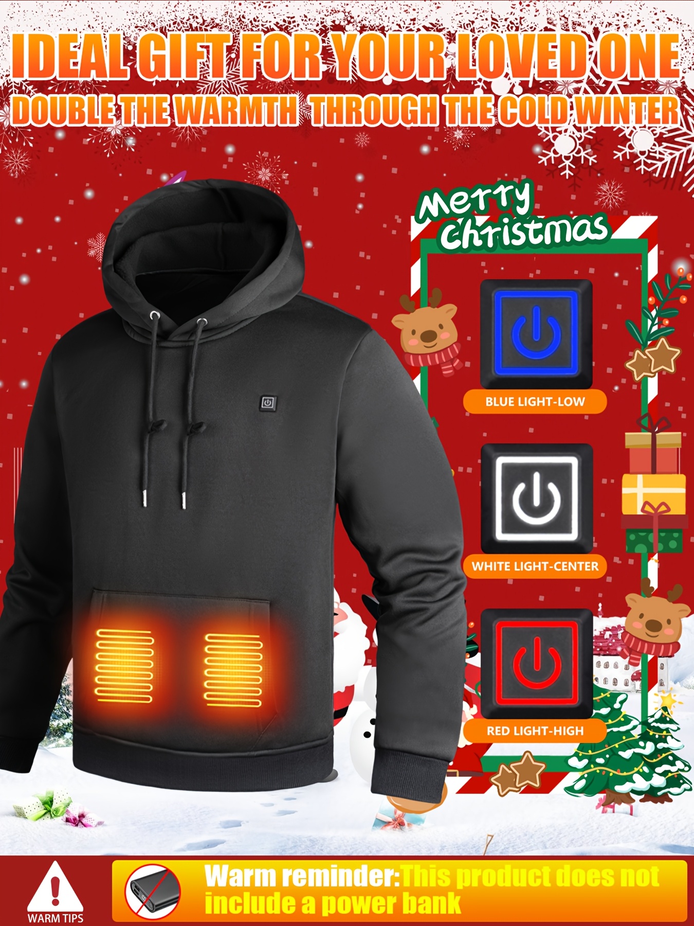 Men'S 5-Zone Heated Hooded Sweatshirt & Suit, Heated Coat, Heated Hoodie, Heated Vest Men, Mens Hoodies, Winter Coats For Men, Winter Gear, Heated Clothes, Heated Sweatshirt, Heating Coat, Winter Camping, Heating Vest, Heated Suit, Heating Clothes