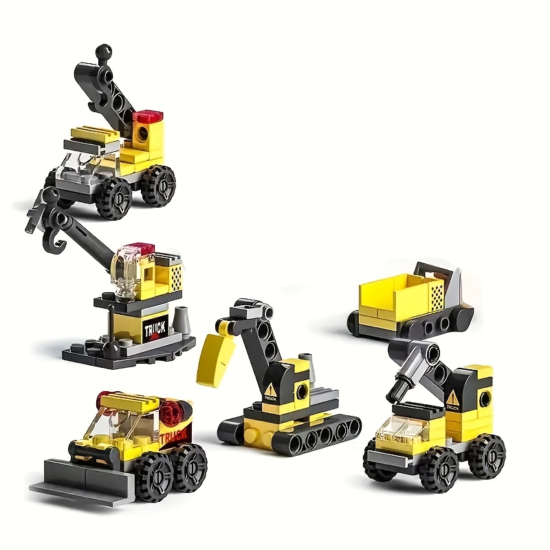 142pcs Mini Building Block Construction Set, 6-in-1 Educational Model