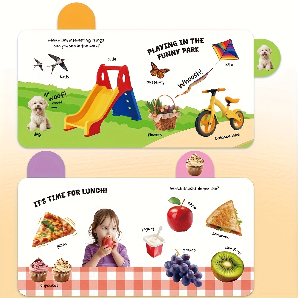An Eventful Day, Early Childhood Word Learning Cognition Label Board Book, Perfect Ramadan Birthday Present for Kids, BEAR TALE