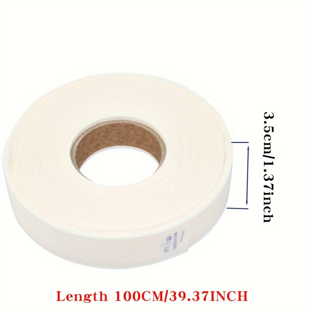 TEMU Premium Silk Chiffon Hemming Tape For Wedding Dresses & Ponytails - Reusable Rolled Edge Liner, Sewing & Knitting Accessory