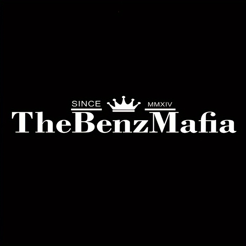 Thebenzmafia Vinyl Decal Sticker, Graphic Pattern, Single Use, For Glass Surfaces, Car Window & Bumper Body Decoration