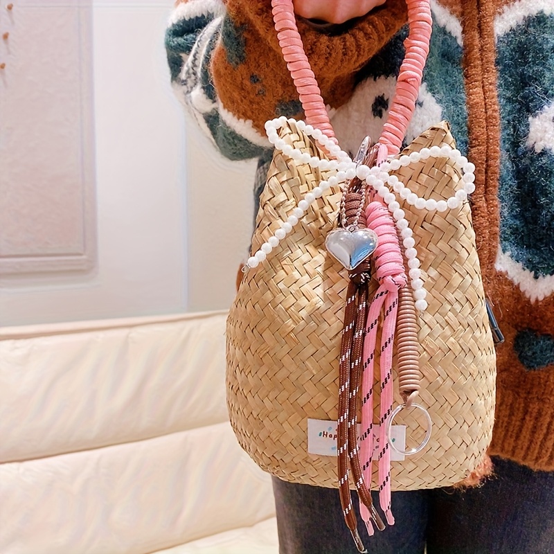 borsa spiaggia boho chic perle donne borsa a tracolla Temu Italy