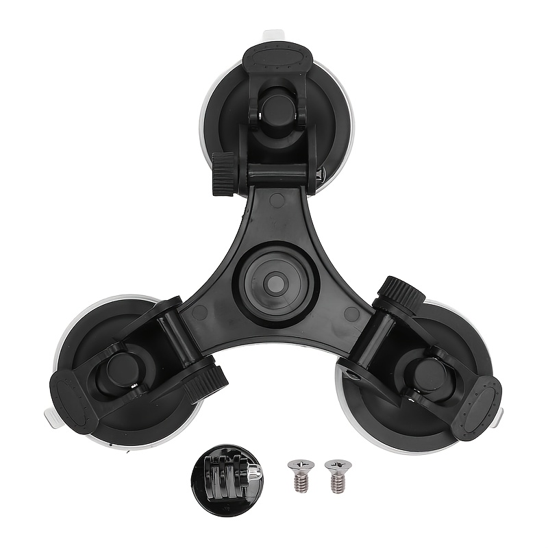 1pc Heavy-duty Tripod With Suction Cup Base, Wide-angle Stable Triangular Leg Design, Suitable For 12, , , Dslr Mirrorless Camera, Used For Vehicle Installation , Windshield, And Windows