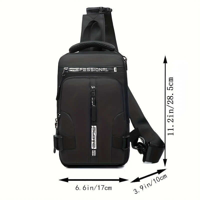 multi functional chest bag crossbody bag shoulder bag small backpack dual shoulder bag front chest bag zipper   random details 8