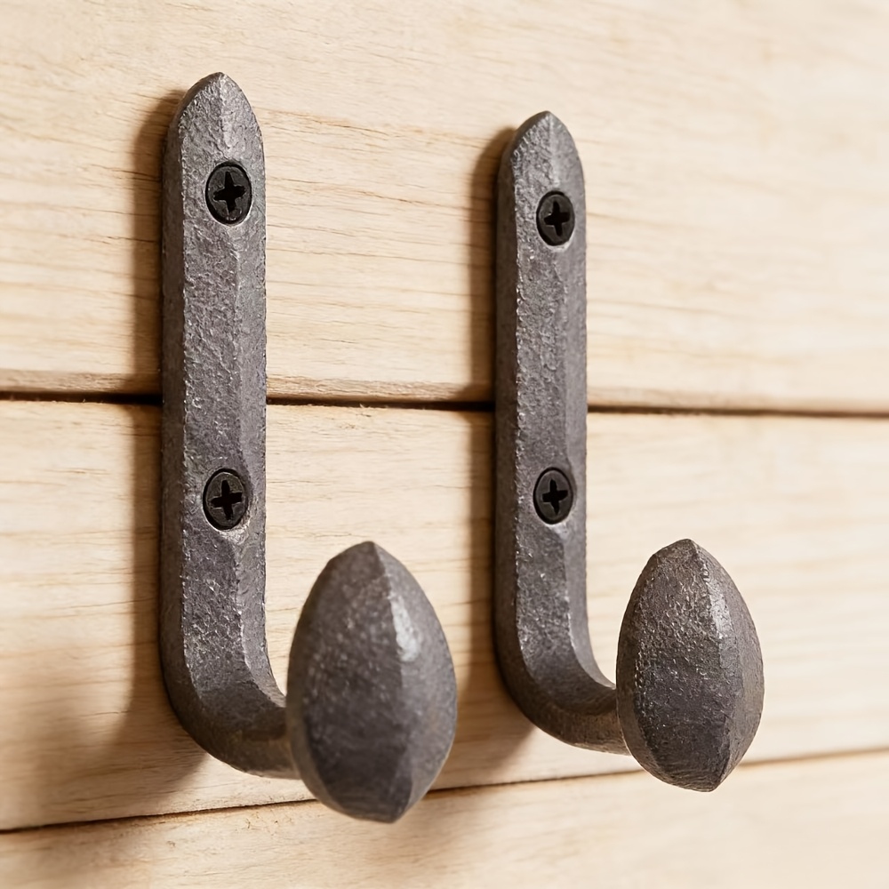 TEMU 2 Pezzi di Ganci da Parete in Ghisa Retro, Ganci Robusti e Pratici, Ideali per Appendere Vestiti, , Sciarpe, Borse e Oggetti Quotidiani, per