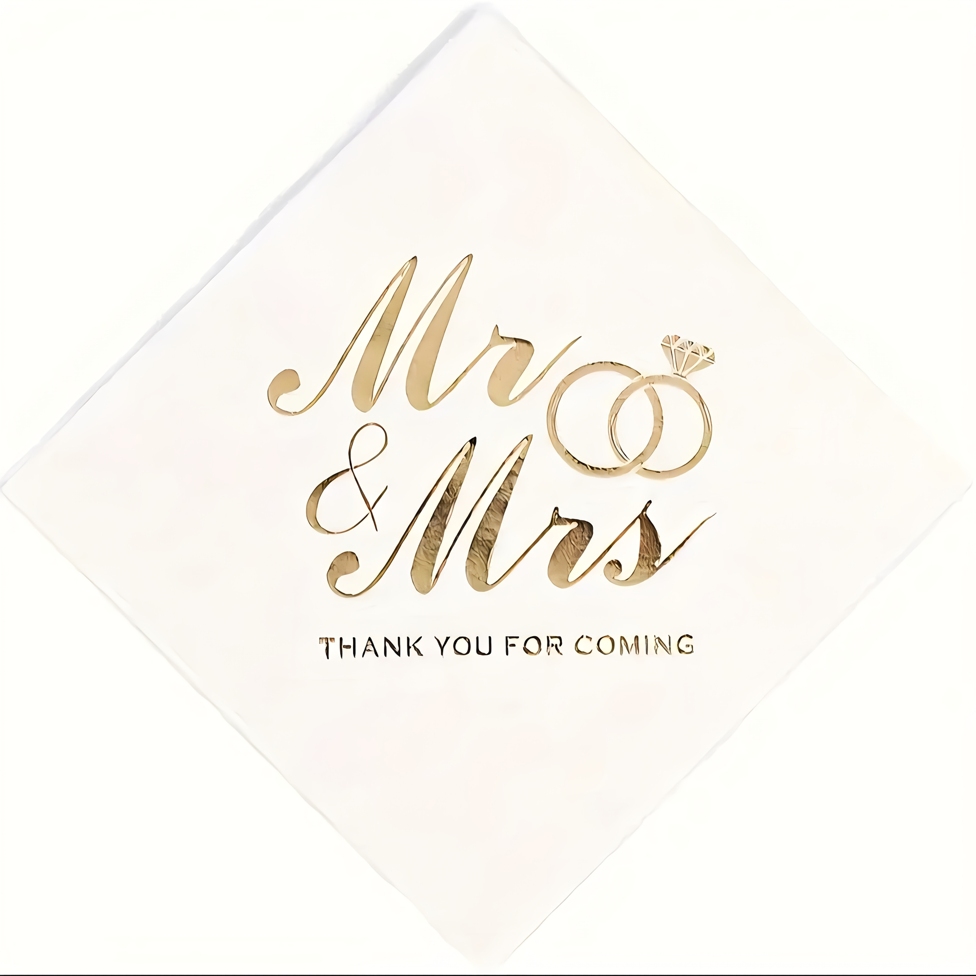 E-shop 100 Stück Goldfolie Einweg-Servietten - 3-lagig, weich & elegant, für Hochzeiten, Brautpartys, Jubiläen, Valentinstag & Feiern,