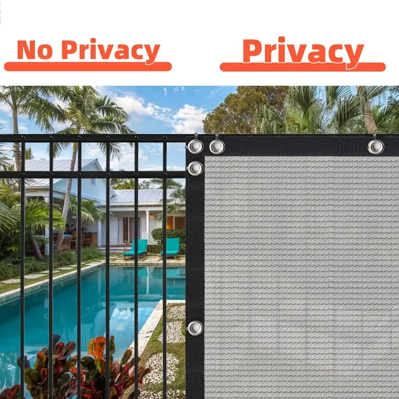 6 x 50 privacy screen outdoor backyard sunshade windshield fence privacy fence screen outdoor windscreen covered privacy screen suitable for backyard zip tie included details 1