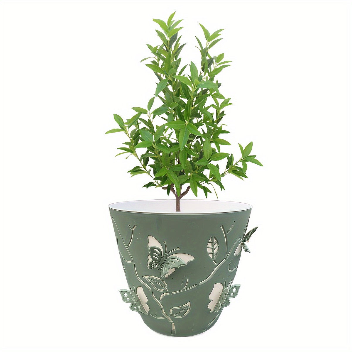 

Decorative Butterfly Planter: Plastic, Self-watering, Outdoor Use