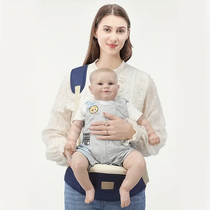 1pc seat carrier with waist support loop - secure closure, soft yet sturdy back strap for infant, parent-friendly child seat belt for travel, , home - in blue, pink, red, blue, black - ideal for newborns to toddlers, outing accessory, fashionable carrier, comfortable fabric, breathable mesh, parentfriendly carrying, durable polyester fabric, toddler accessories Product details 6