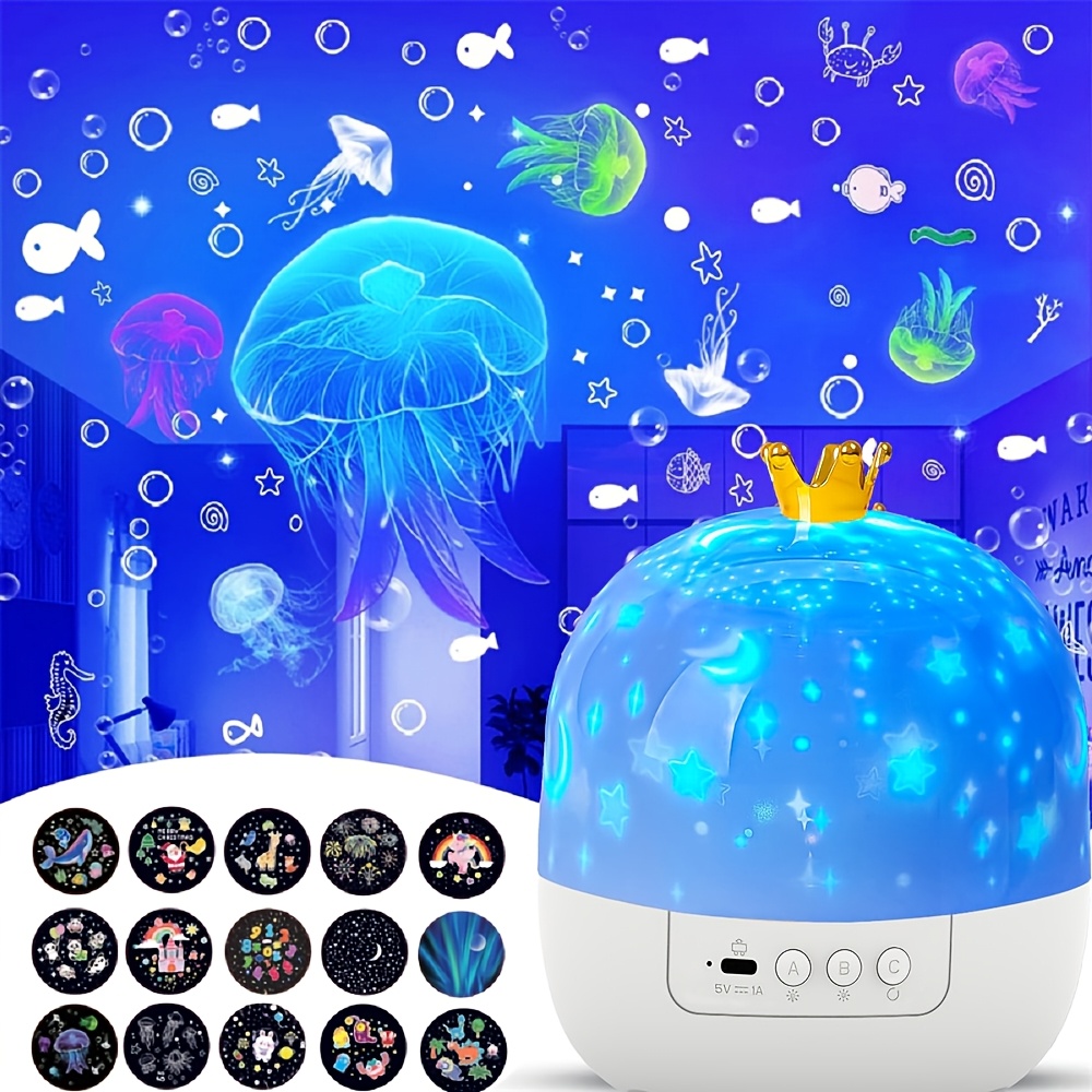 night   projector light galaxy night light projector 360 degree rotating led light suitable as bedside table lamp holiday birthday gift room decoration light