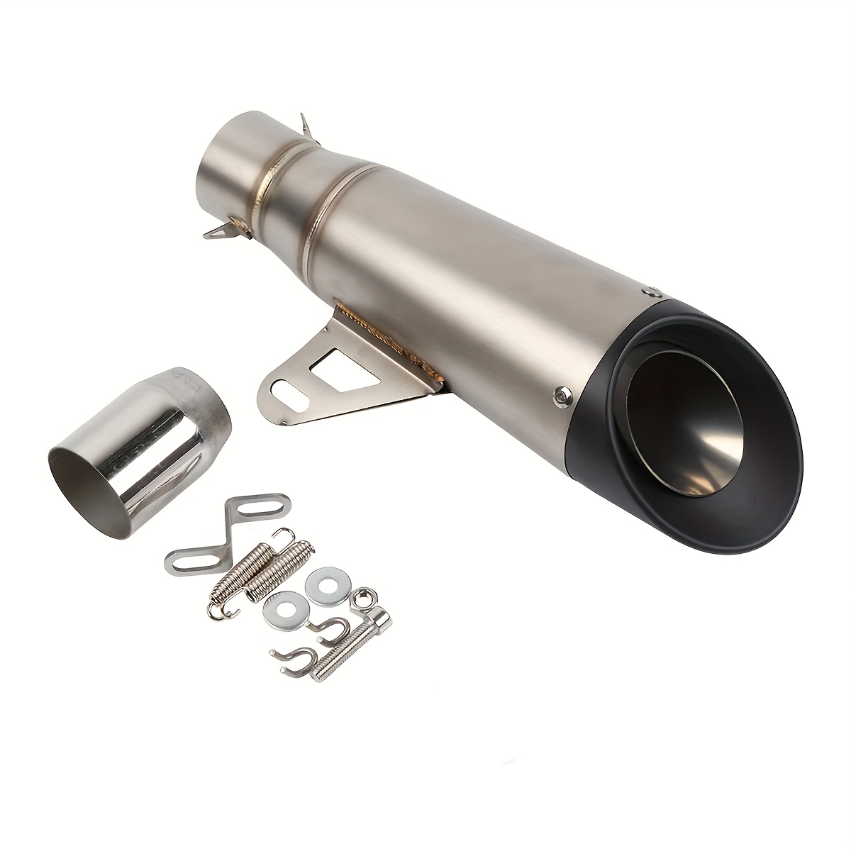 universal motorcycle exhaust pipe modification with 51mm diameter suitable for yamaha r6 r15 r1 r3 mt07 tmax155 xmax  250 pcx125 and many other motorcycles details 6