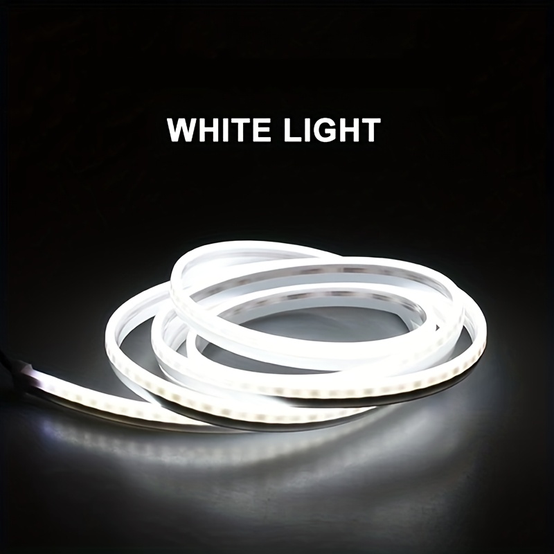 TEMU Led Car Trunk Light Strips - 197-inch White Ambient Lighting, -in Car Plug Power, Cuttable Design, For , For Ford, For , For Rav4, For Suv Car