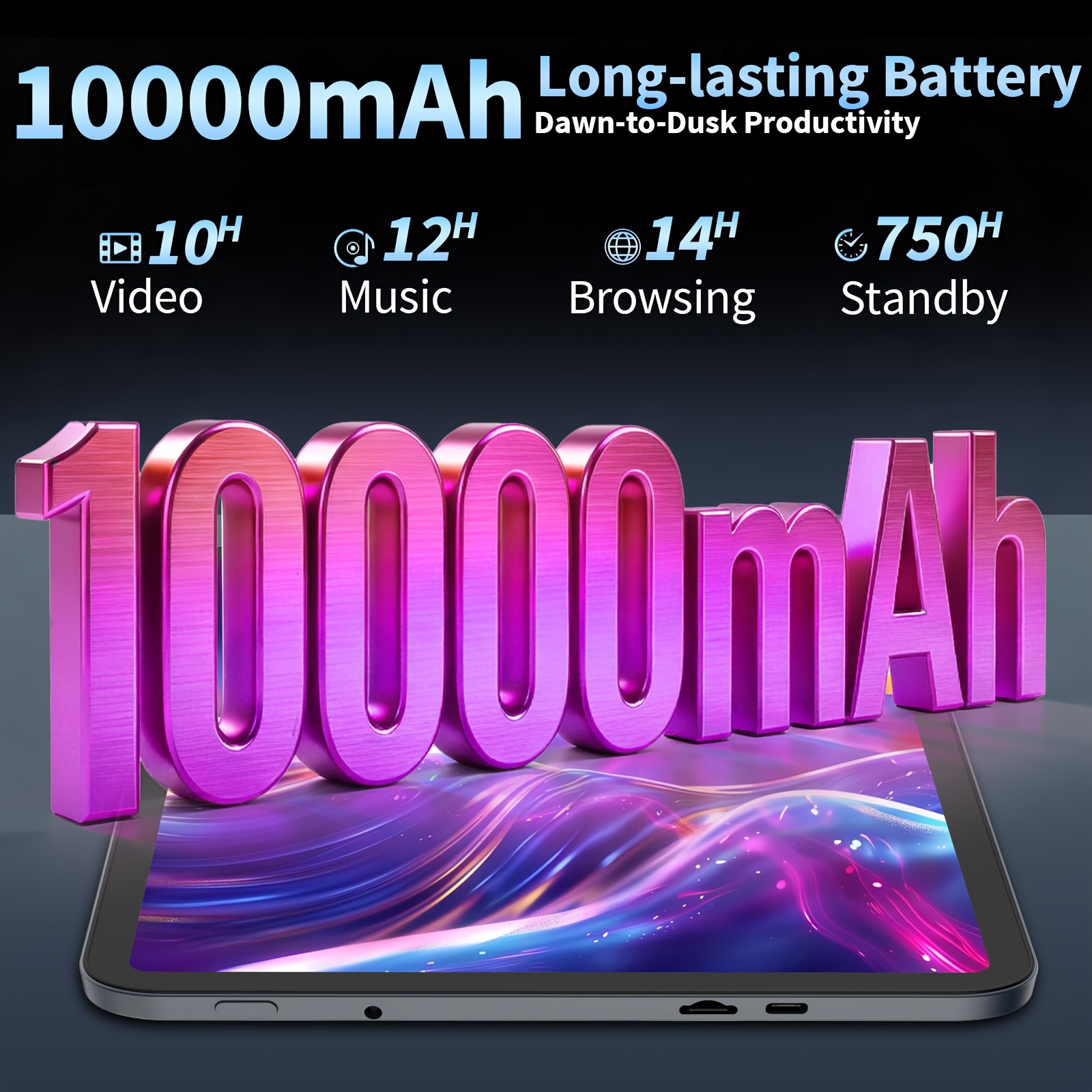 13-Inch Tablet Computer, Comes with a Keyboard And Mouse Set. It Boasts 32GB (8+24) RAM, 256GB ROM, And 2TB SD Expansion (Excluding SD Card). It Features a 10000Mah High-Capacity Battery, a 13-Megapixel Camera, Dual-Band Wi-Fi, Tablet, Pad