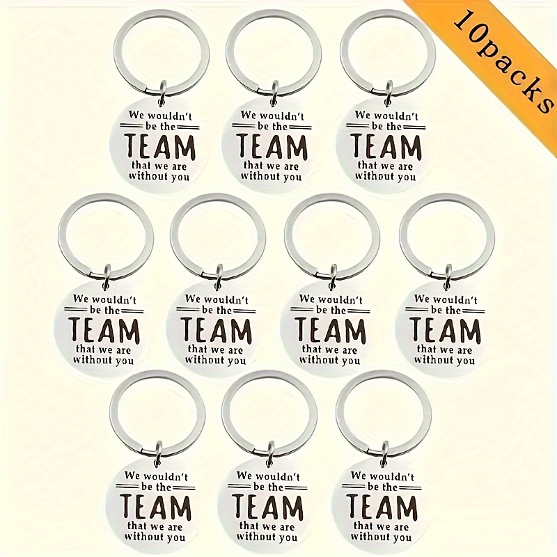 

10pcs Of Keychains: Stainless Appreciation Gifts For Female Employees, , And - Retirement, Birthday, Anniversary, Graduation, And More!