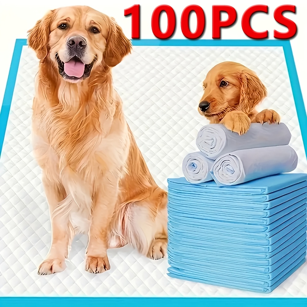 TEMU 23.62 ".62" Absorbent Dog Training Mat - Quick Drying, Leak Proof, Multi Pack Disposable Pet Mat For Dogs, Cats, Rabbits - Durable Polymer And Fluffy , Ideal For And Incontinence