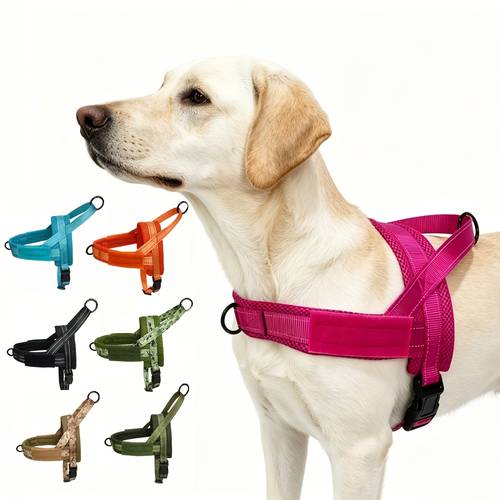 item picture reflective dog harness this harness features a panel soft padded adjustable dog vest reflective dog harness easy for training walking for small medium and large dogs