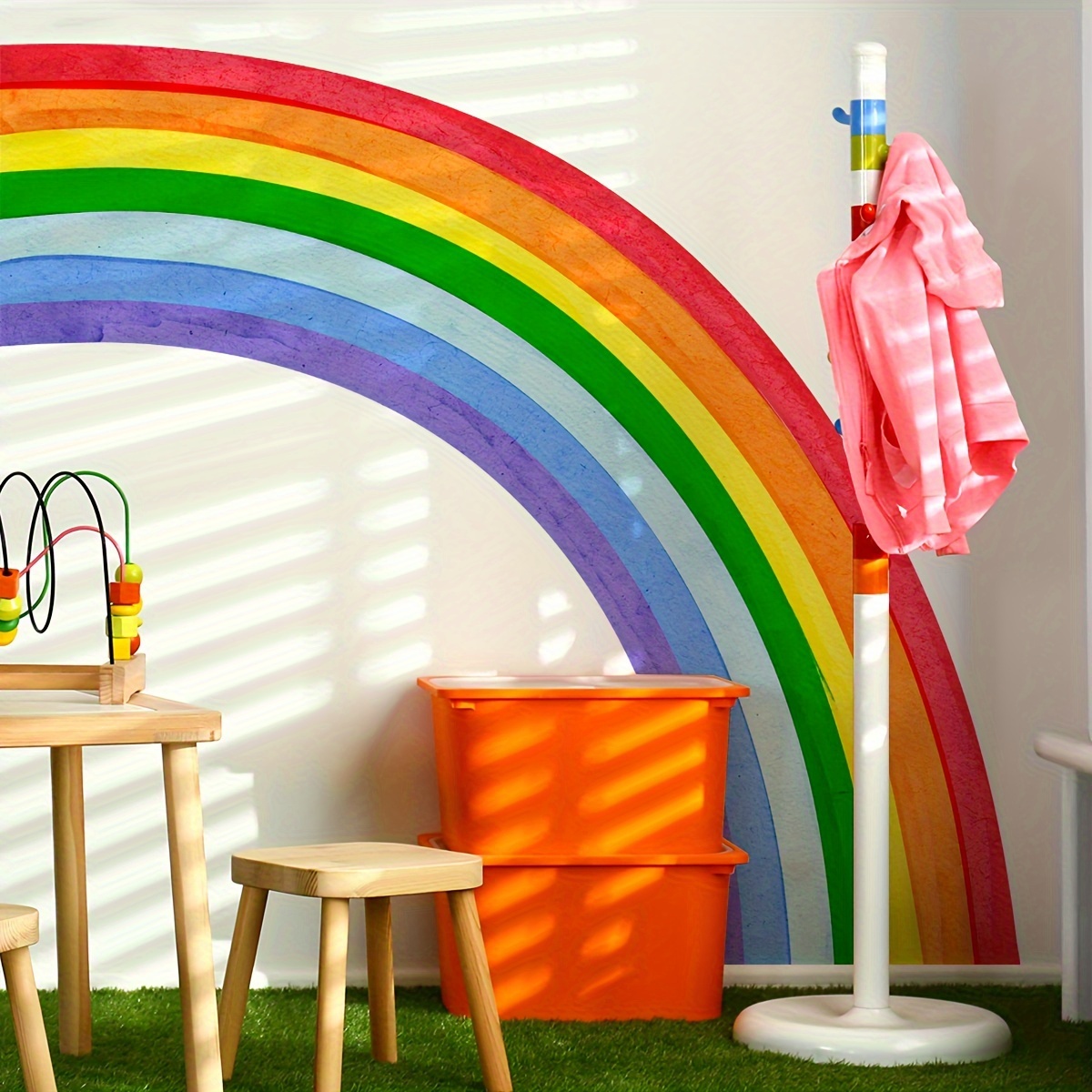 

Large Rainbow Wall Decal - Self-adhesive, Easy Apply For Living Room & Bedroom Decor