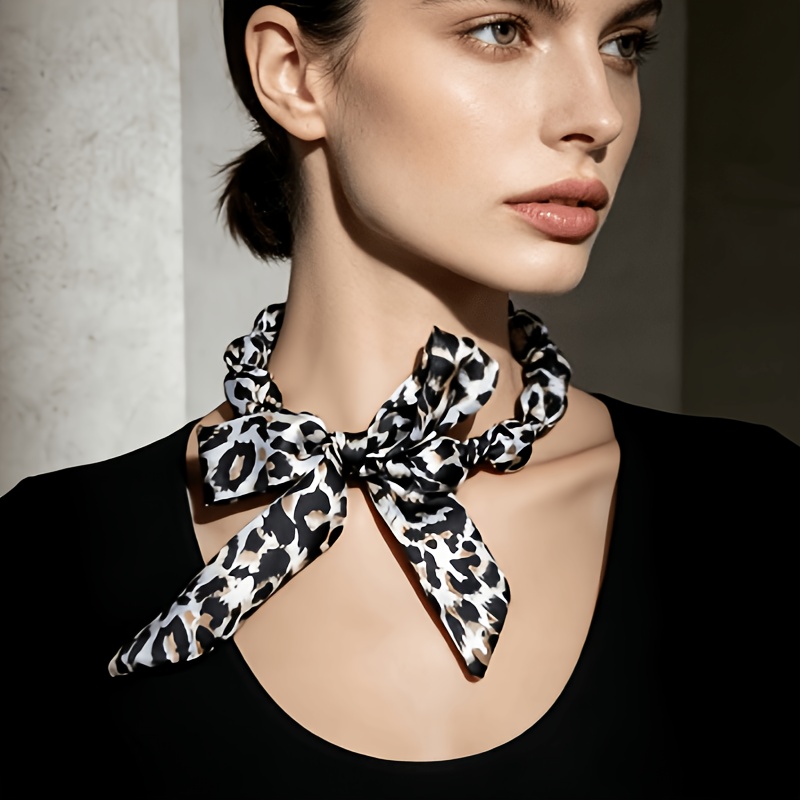 Women's Satin Textured Bow Necklace, Vintage Choker Design