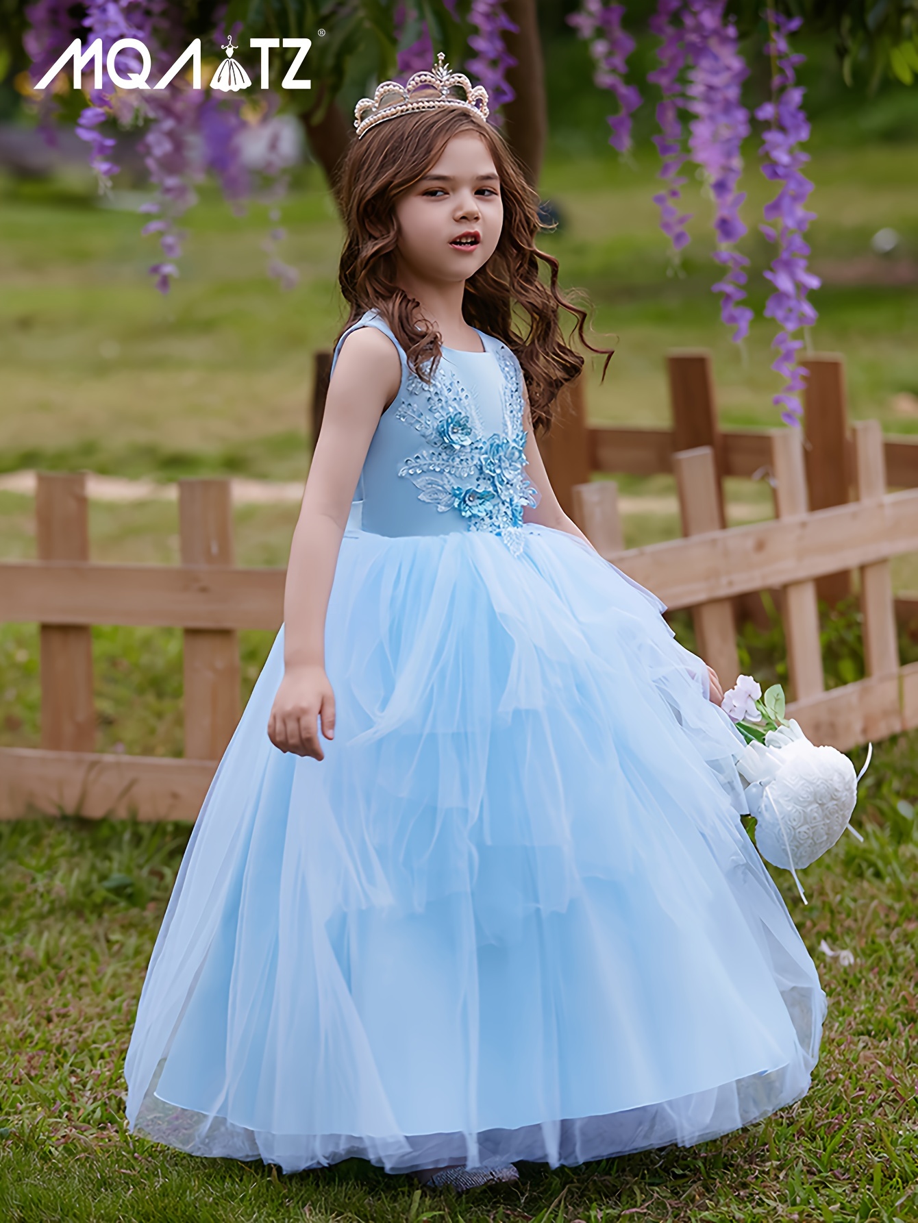 Party Prom Birthday Dress Tulle Flower Girl Kid Pageant Dance Ball Gown  Princess