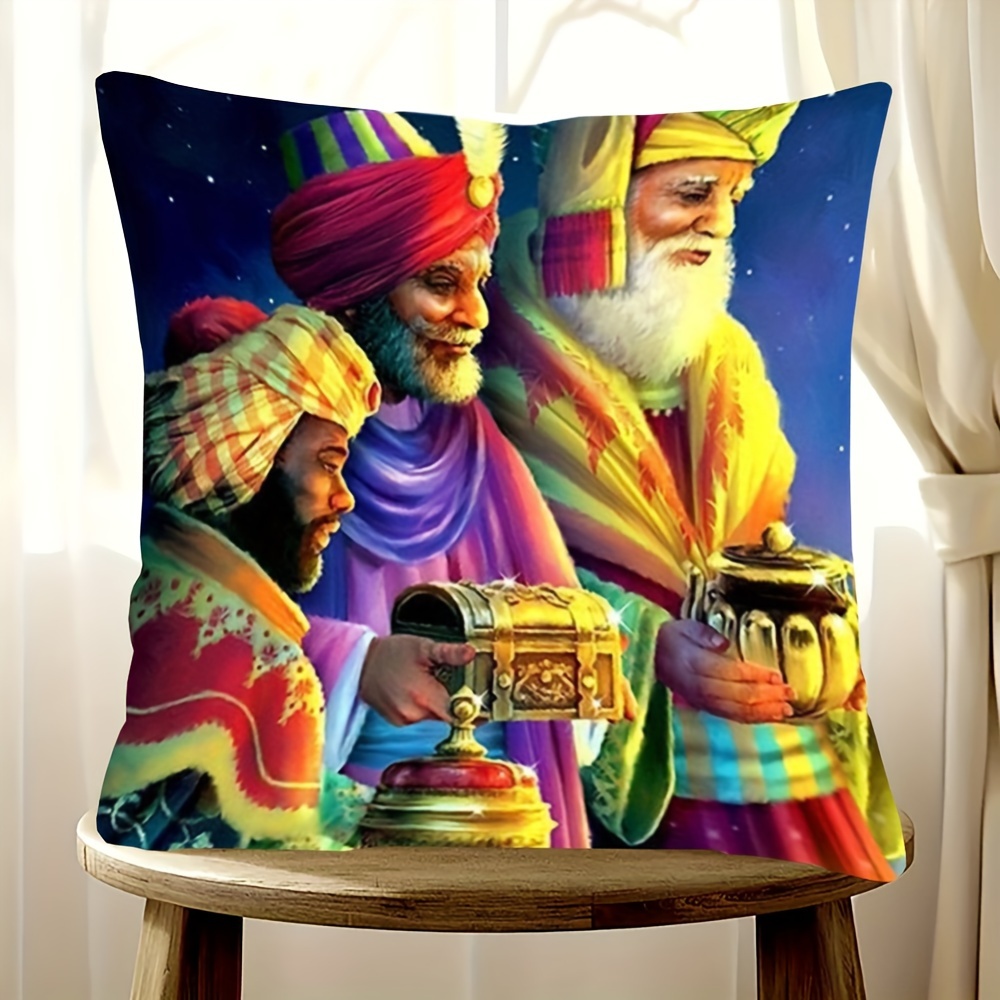 

Christmas Pillow Cover: The Of Christmas, 18x18 Inches, Double-sided Printed, Suitable For Living Room, Sofa, By Jmhsjt1588