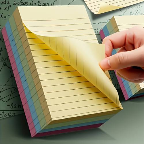 item picture 100pcs four color lined sticky notes cute creative memo pads office stationery notepad tear off student message notes office stationery notepad notebook for office couple games party favors christmas halloween easter