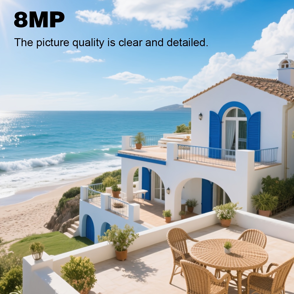 Cámara de seguridad PTZ inteligente de doble lente Jaxcam de 8MP con seguimiento automático por IA, zoom de 10X, visión nocturna a todo color, audio bidireccional, detección humana, WiFi, compresión H.265+, almacenamiento en la nube/tarjeta TF, alertas móviles, control remoto, vigilancia interior/exterior, montaje en techo/pared, compatible con la aplicación CareCamPro, cámara de seguridad para exteriores, cámara de seguridad moderna, grabación de alta resolución, CCTV tipo coreano para exteri