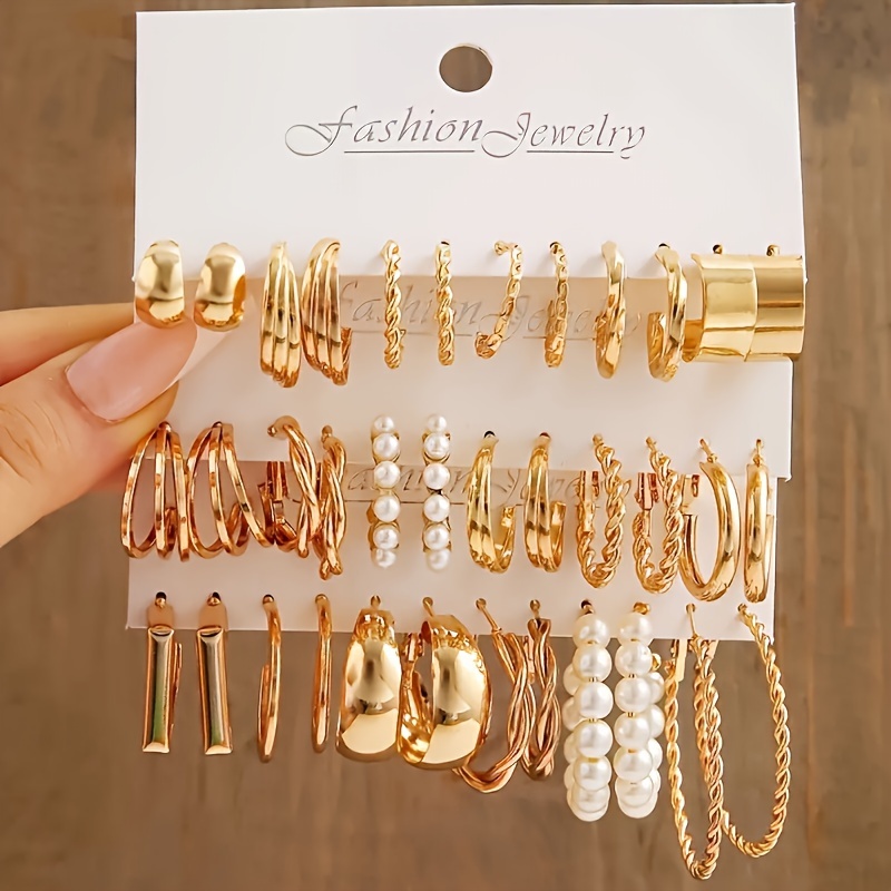 

18 /set, Feeling Earring Ladies , C Set, Opening Jewelry, Suitable For , Jewelry.