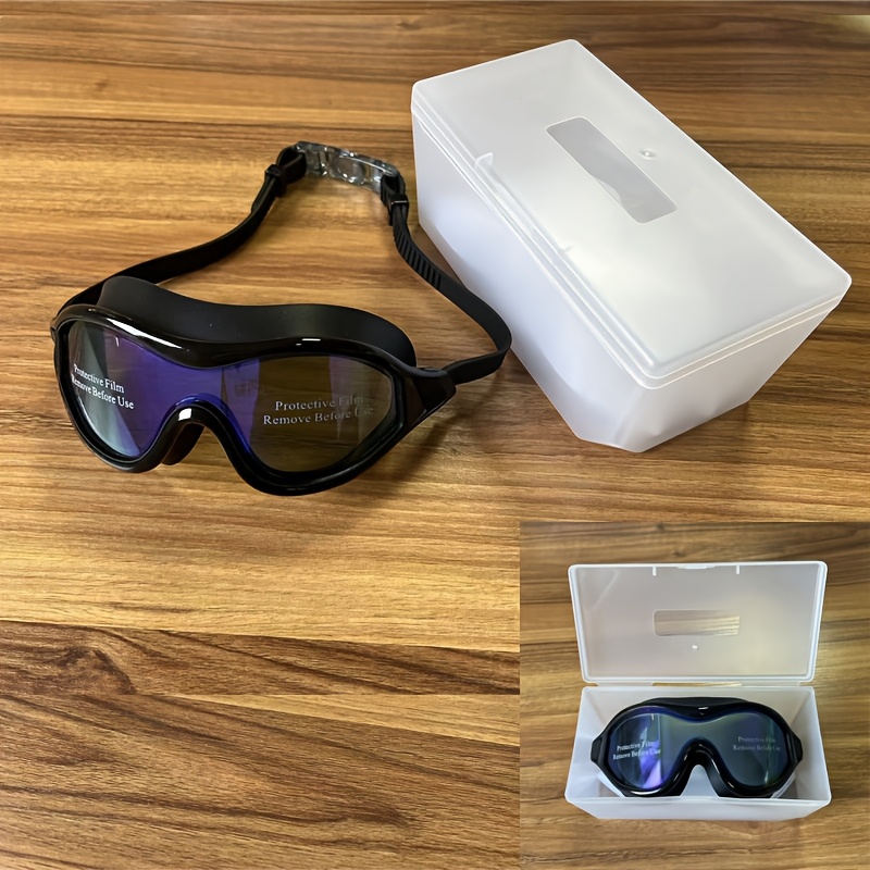 TEMU 180° Swimming Goggles - Clear Lens, , Swim Goggles For Indoor/outdoor Use, Adult Swimmers, Swimming Goggles|modern Swim Gear| Goggles