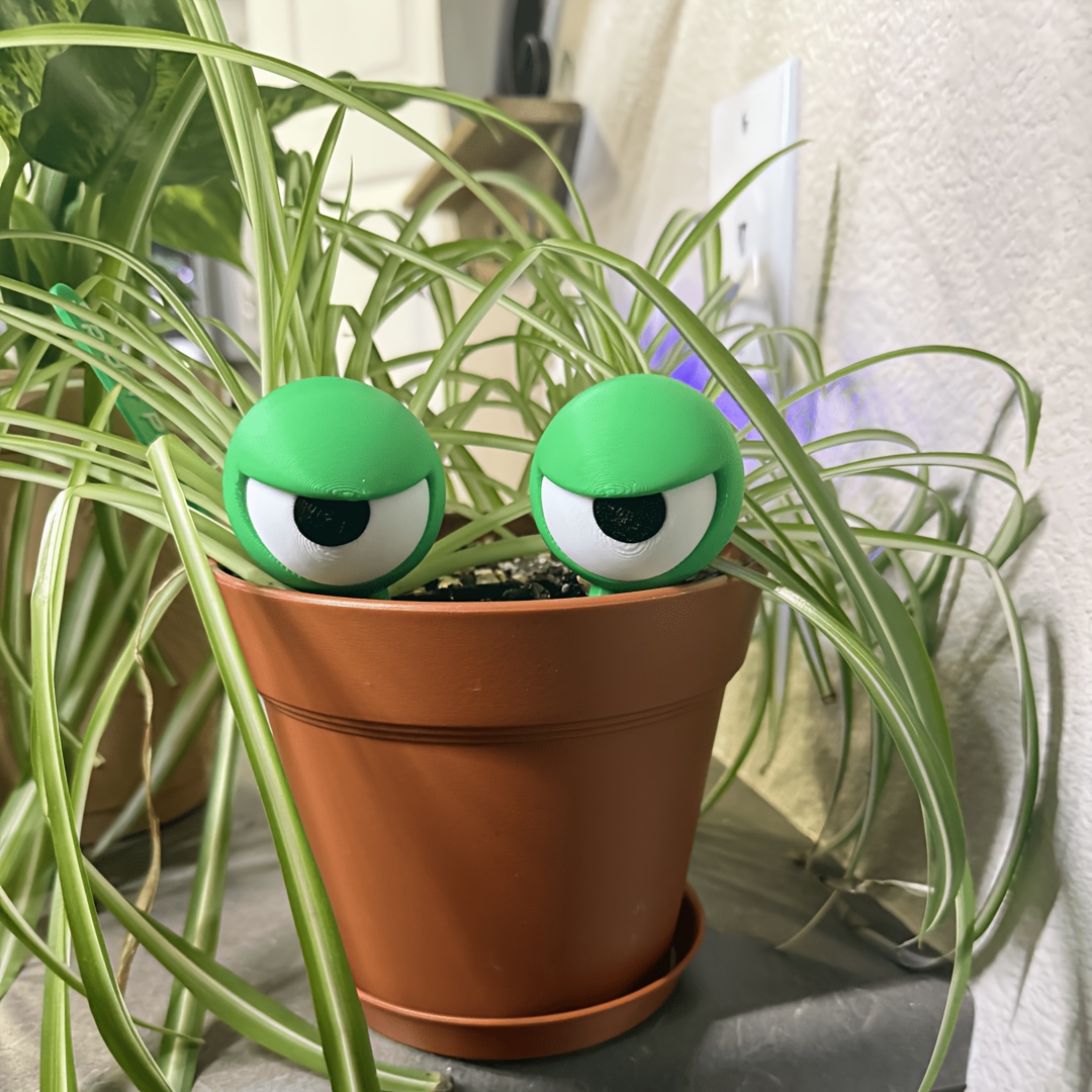 ausgefallene pflanzenblume strengem gesicht 3d