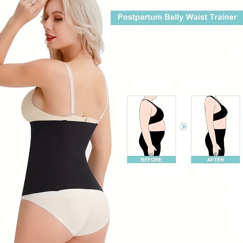 Seamless Waist Trainer with and Spandex for Posture Improvement and Medium Control Level