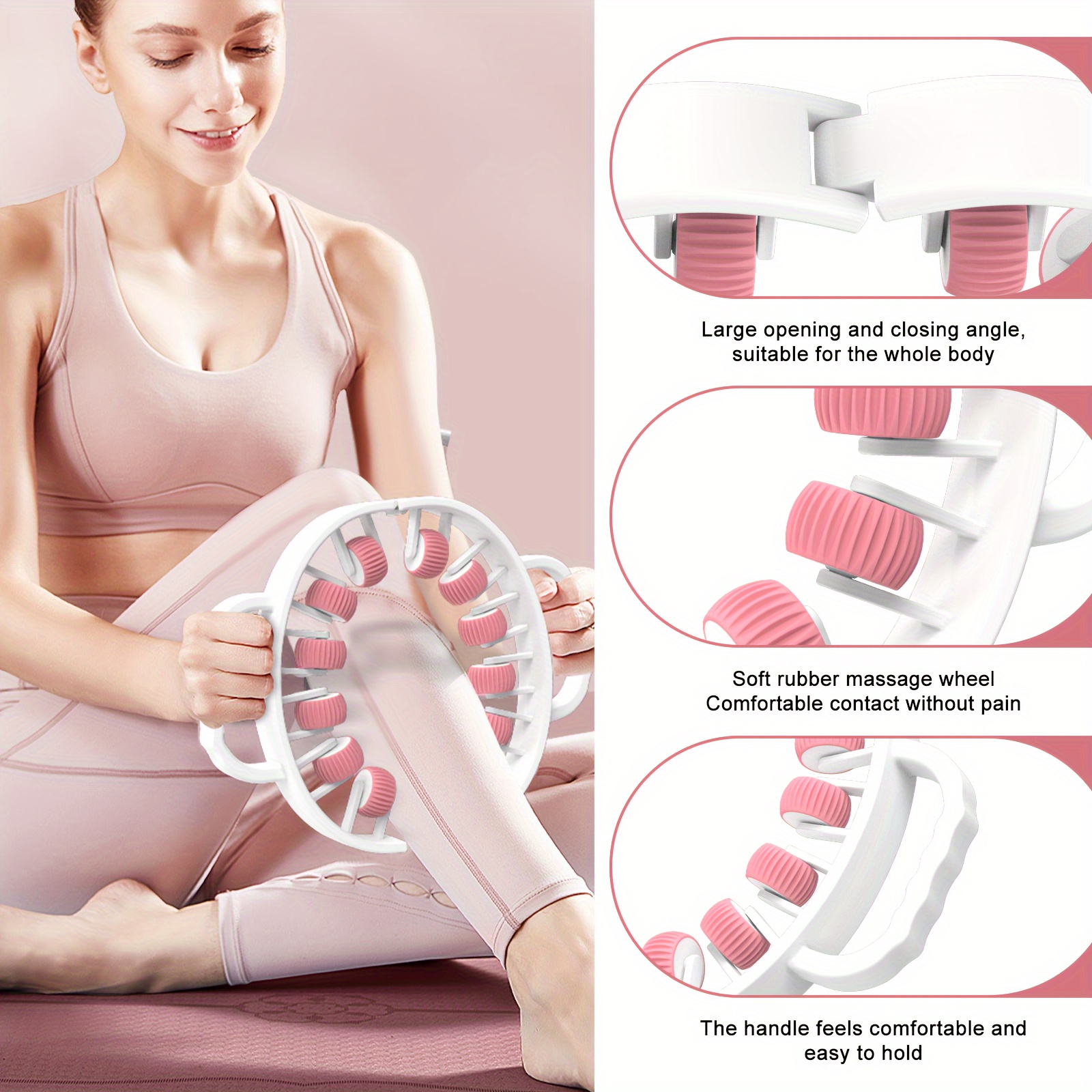Plastic Cellulite Massager for Whole Body, Manual Fat Removal Roller