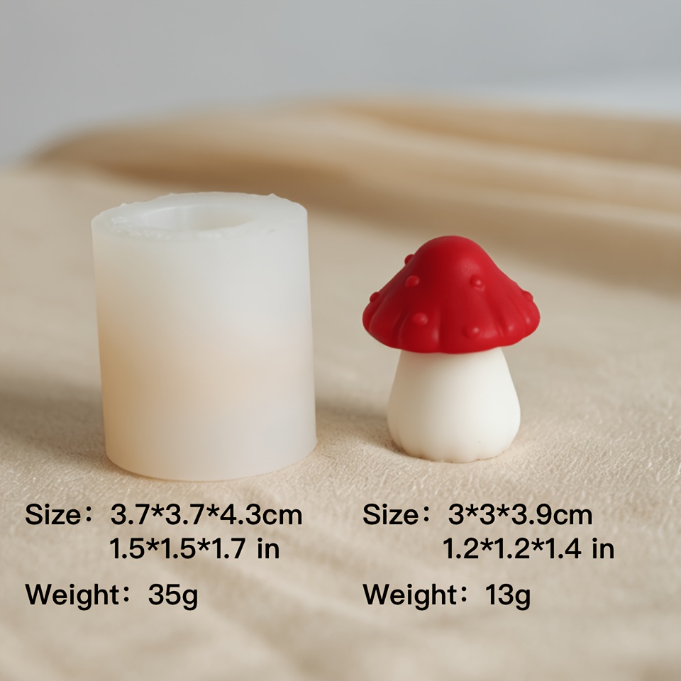 Image of Silicone Mold, Mushroom Accessory Mold, Small Accessory Silicone Mold, Scented Candle Resin Clay Mold, Handmade Drop Resin Mold, Scented Gypsum Production Mold And Other Handmade Gift Making