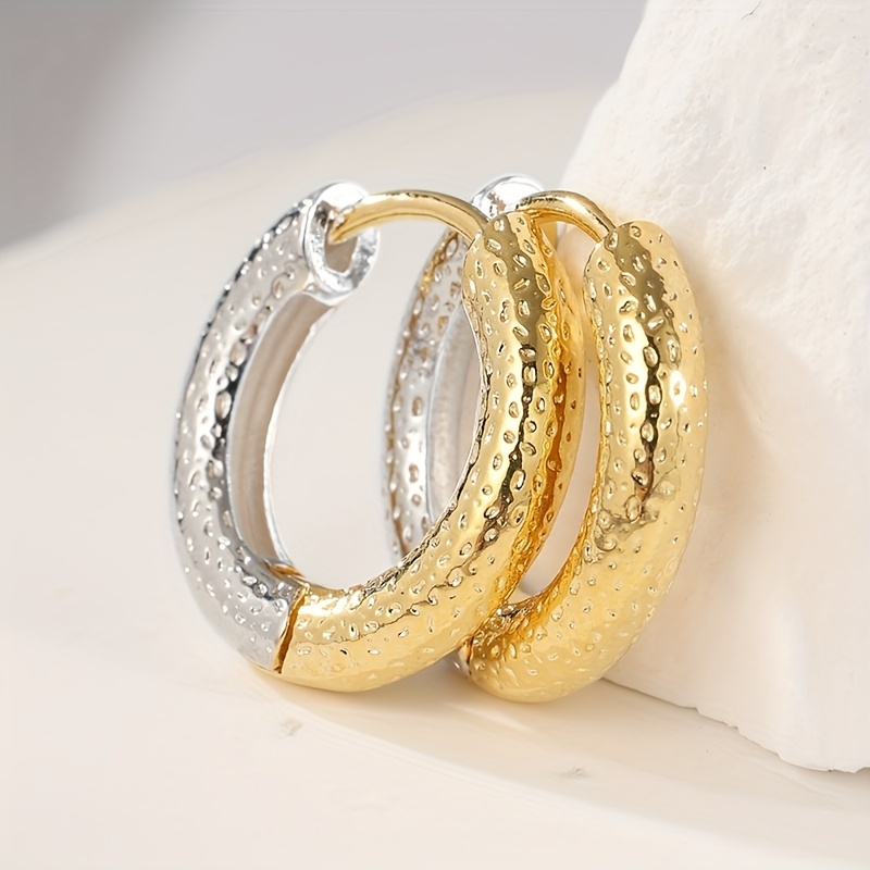 TEMU 1 Pair Of Style Circular Earrings, Suitable For Gifts And Banquets, Is For Mothers, And Is An For Valentine's Day, , Or Birthdays