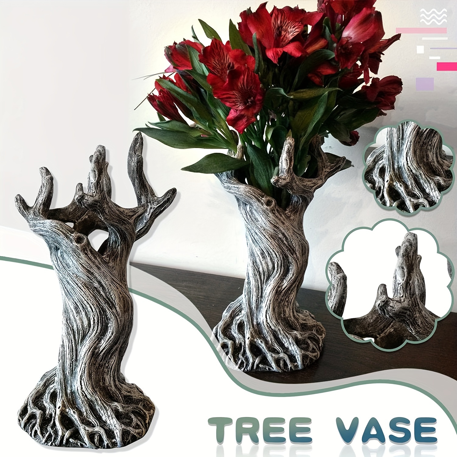 

Halloween Vase, Funny Trunk Vase Ornament, Creative Decor For Home Living Room Office, Desktop Resin Craft Flower Arrangement Decoration