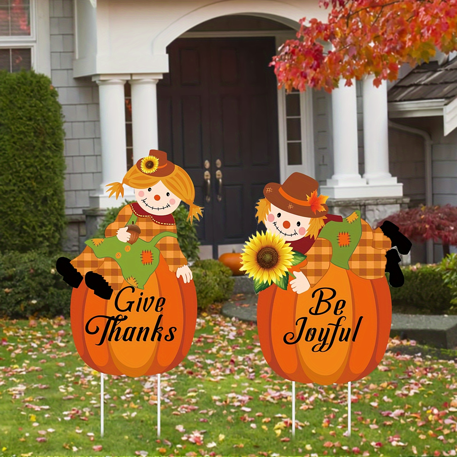 

2pcs Halloween Signs Stakes - Decor For , , And