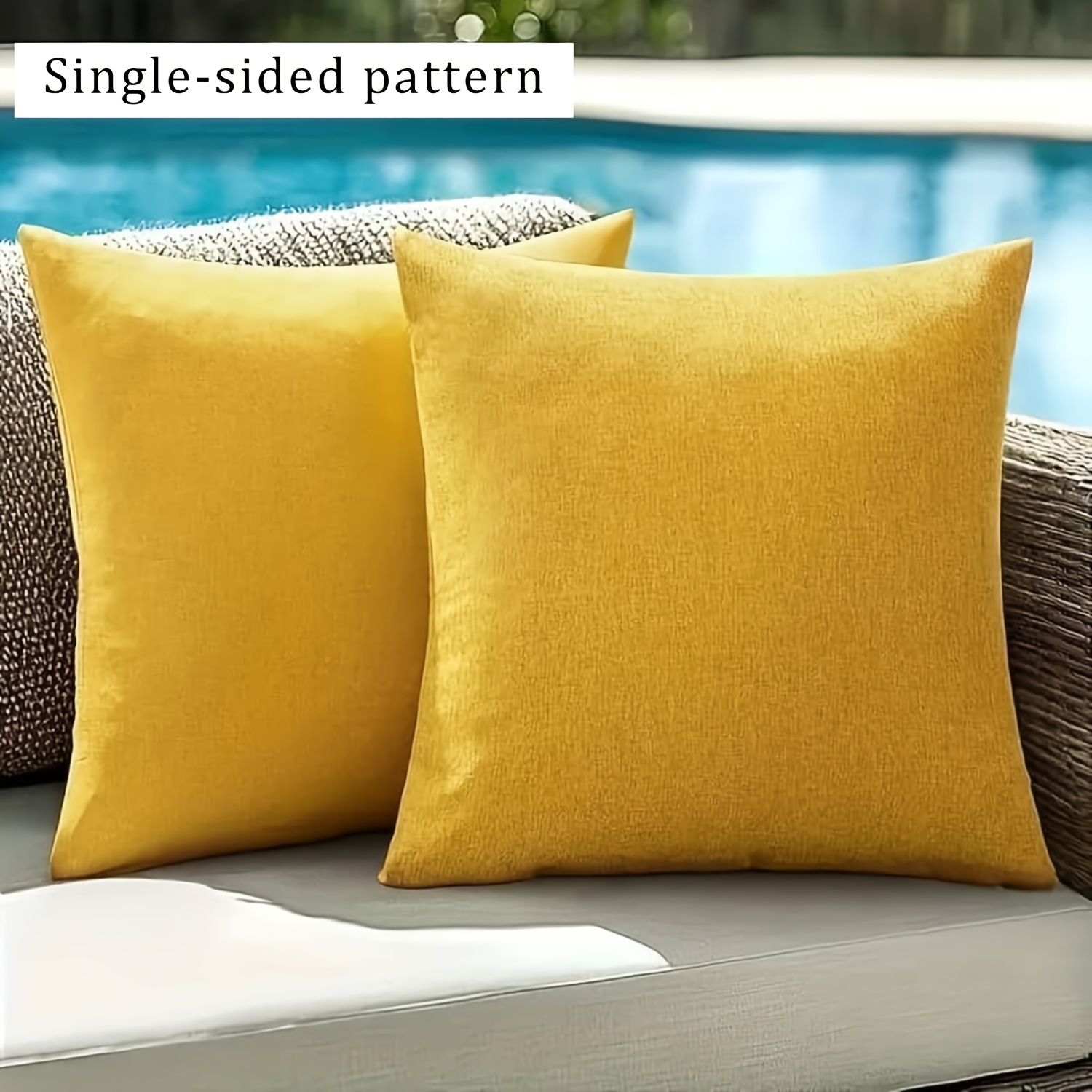 yellow geometric throw pillow covers machine washable Temu Mauritius