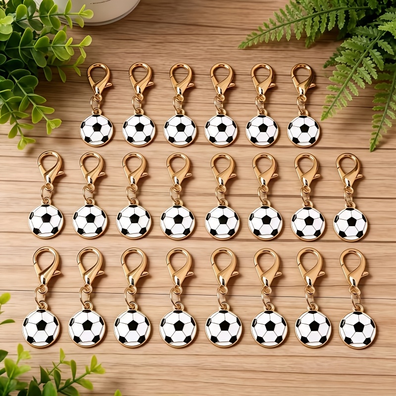 Soccer Keychains with Lobster Clasp, Perfect for Gifts