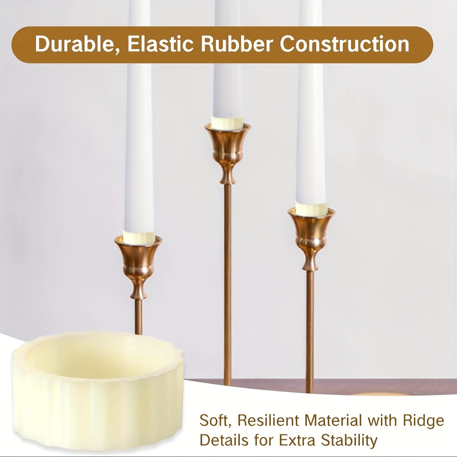 Candle Base Ring Silicone Holder for Stabilizing Candles